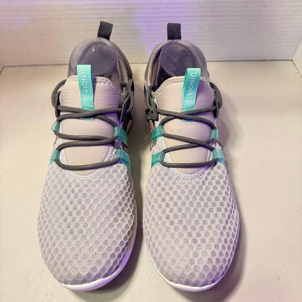 VIONIC Adore Women’s Sneakers in gray and aqua - sz 10 - walking shoes